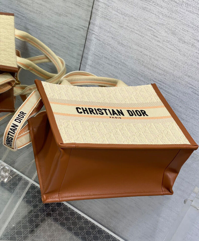 Christian Dior Small Dior Book Tote Apricot